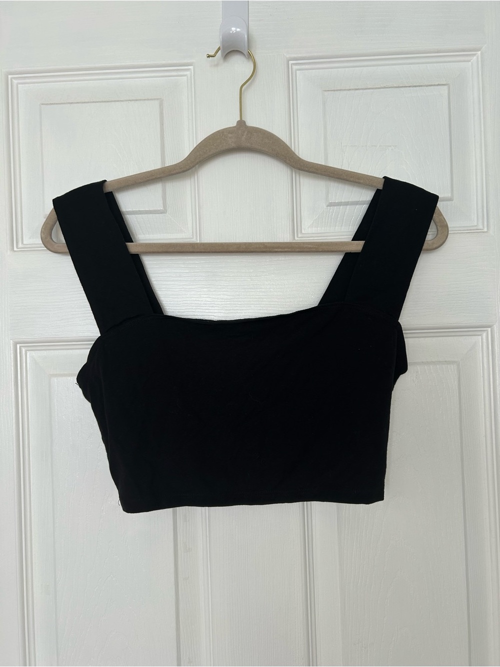 Reformation Cropped Square Neck Tank Top